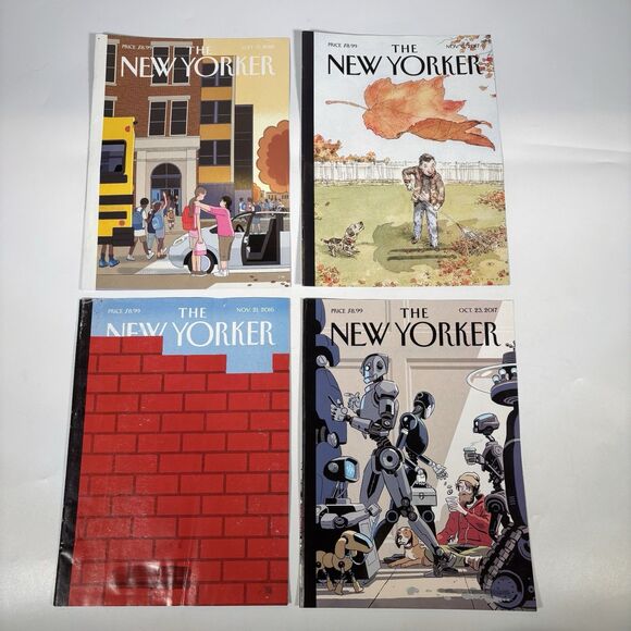 New Yorker Magazine Covers Only Lot Art To Frame 20 Flaws 2003-2020 Front Back - Picture 2 of 6